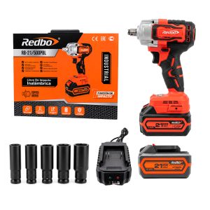 Llave de Impacto Inalámbrica Redbo RB-21/500PBL 21V 500Nm Brushless